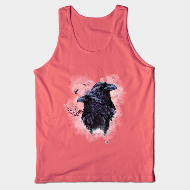 Watercolor Ravens: Made for Wingspan Game Players! Tank Top by Graphics Gurl